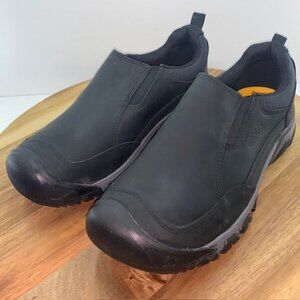 Keen Black Slip-On Loafers with Durable Rubber Sole